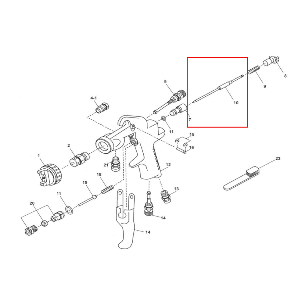 IWATA FLUID NEEDLE 2.5MM N77