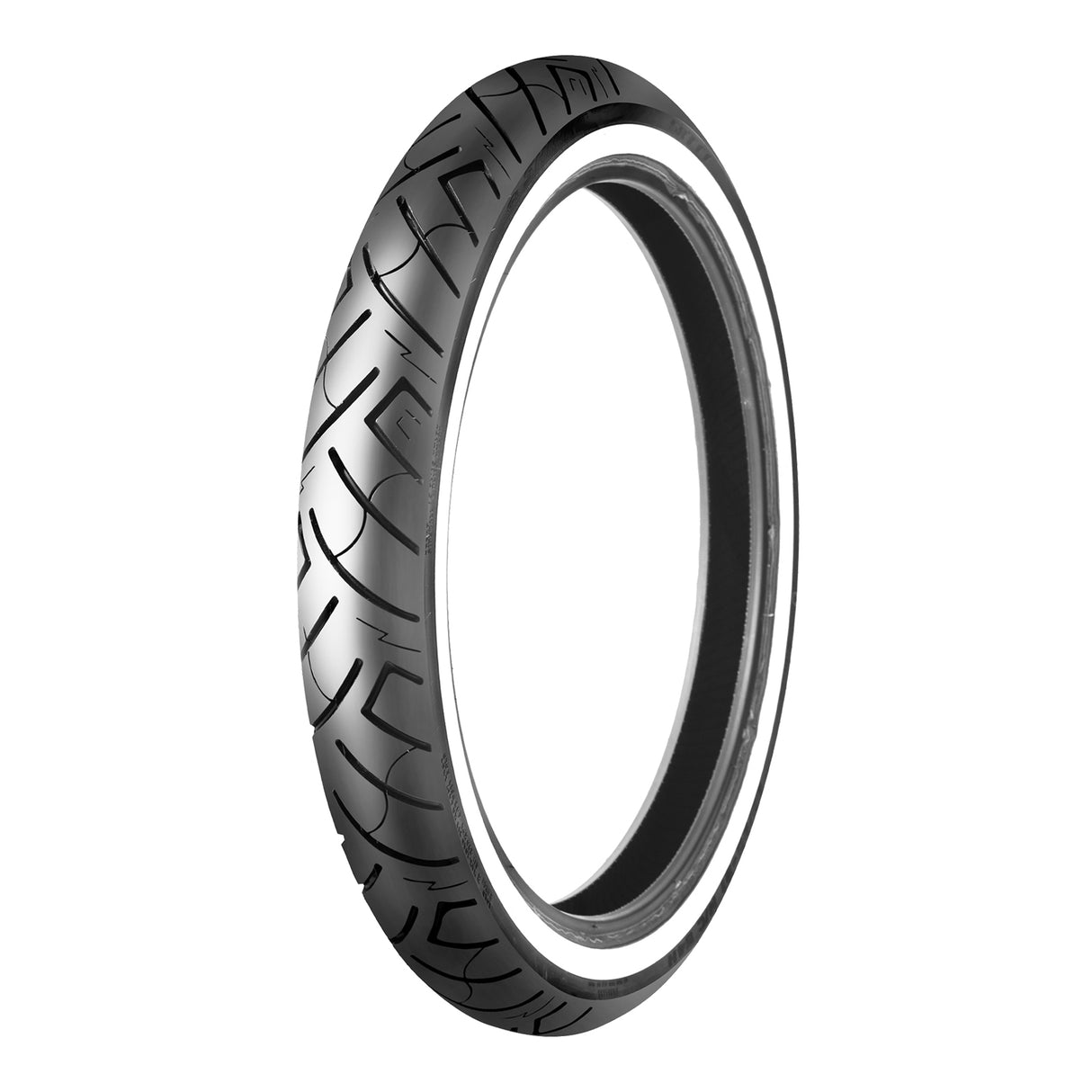 Shinko SR777 130/70-18 Front Tubeless Cruiser Tyre (White Wall) (69H)