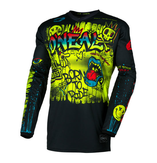 O'Neal 2026 Youth ELEMENT Rancid Jersey - Black/Neon