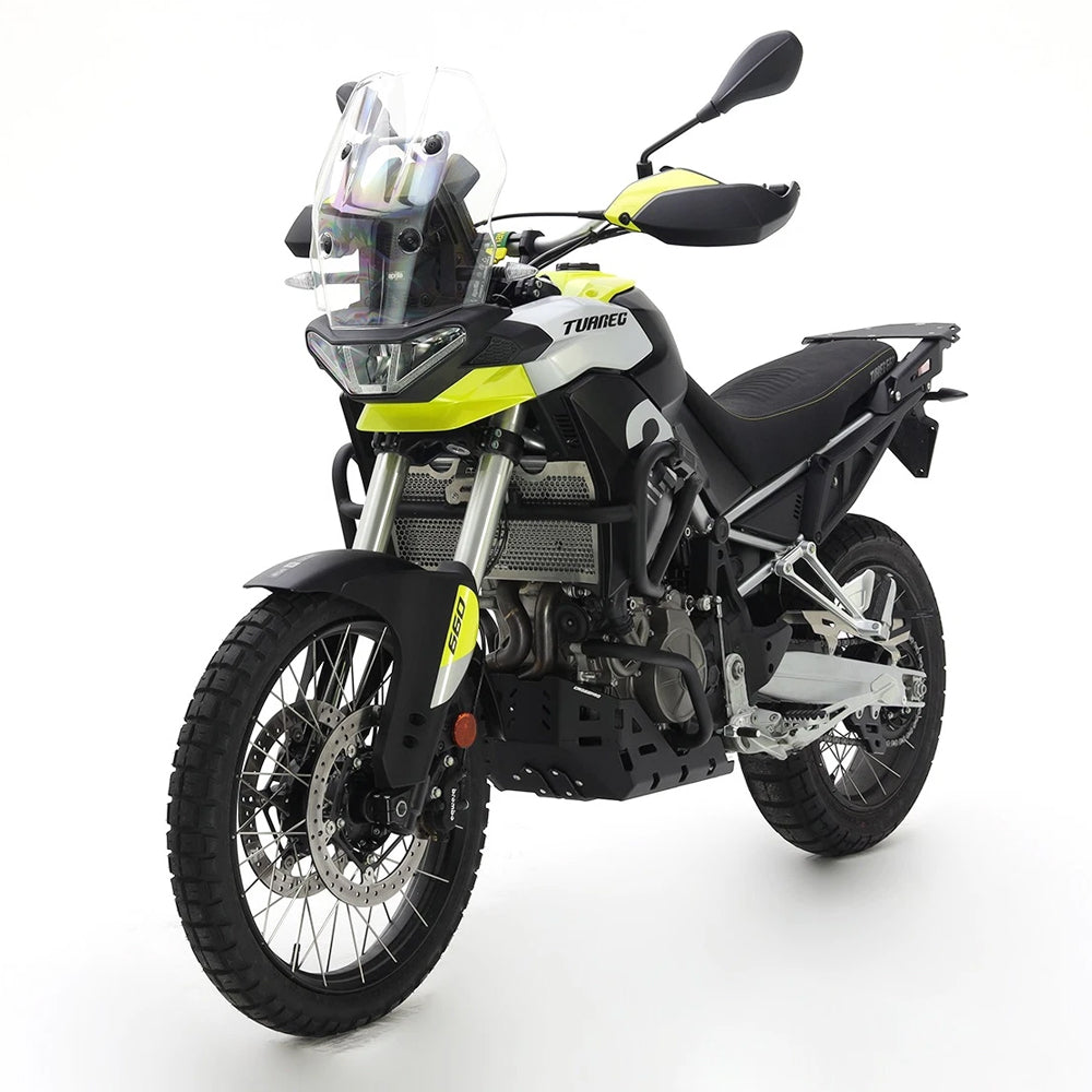 BASHPLATE CROSSPRO BLACK APRILIA TUAREG 660