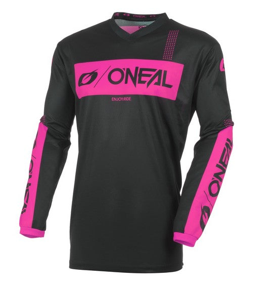 O'Neal 2027 Girls ELEMENT Racewear Jersey - Black/Pink