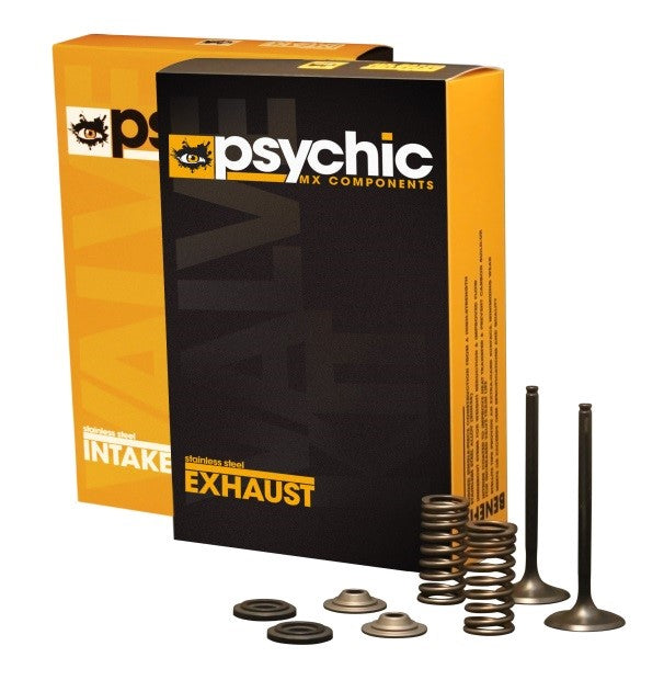 INLET VALVE PSYCHIC MX W/ 2 VALVES 2 SPRINGS RETAINERS & SEATS HONDACRF250R 04-09 CRF250X 04-17