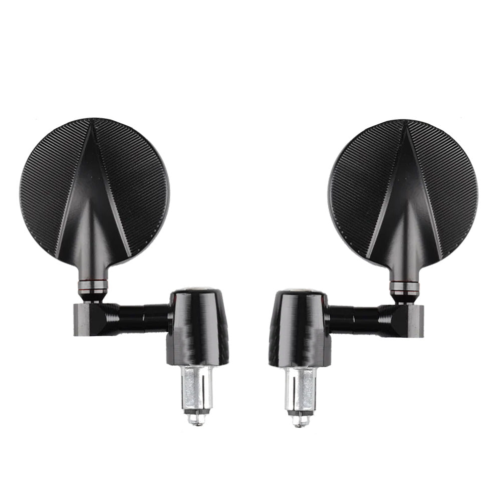 Revolution Bar End Mirrors Tarmac Alloy - Pair