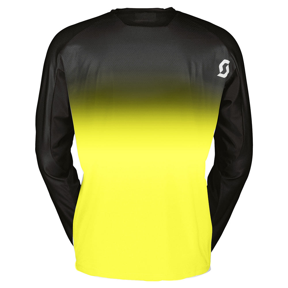 SCOTT Swap EVO MX Jersey, Caviar, Black/Yellow - back