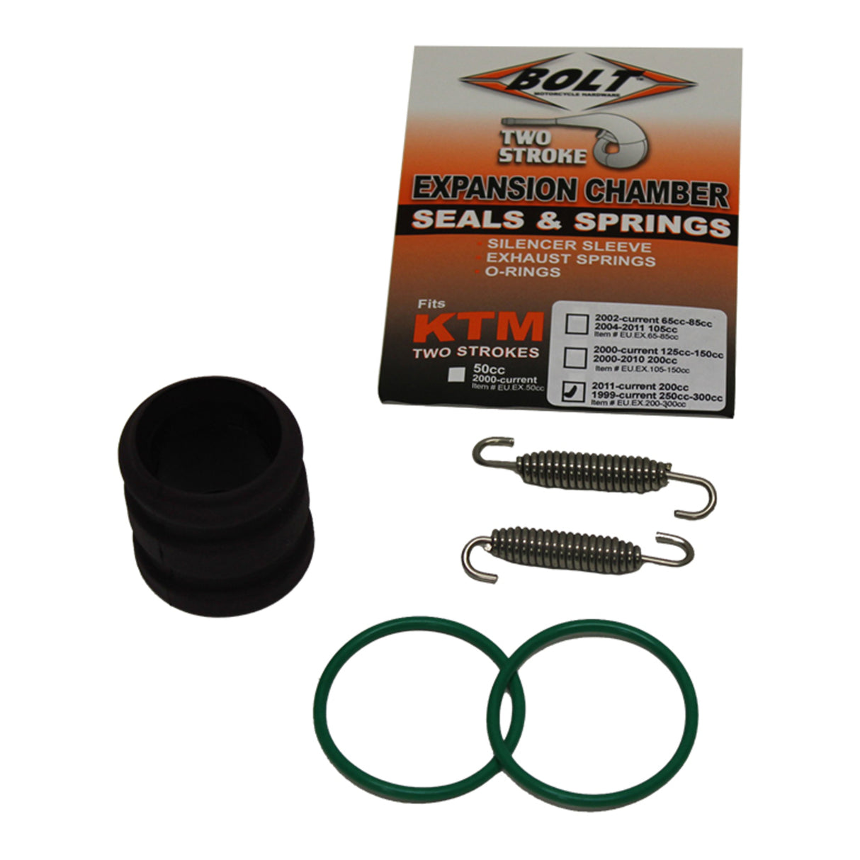 BOLT EXHAUST O-RING PACK KTM 200-300 00-