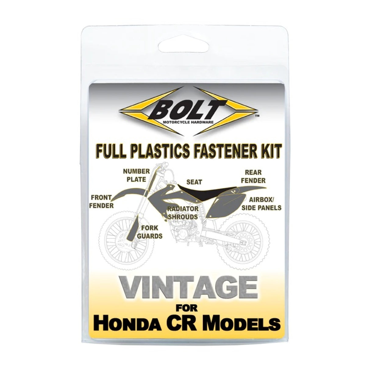 BOLT BODY WORK FASTENER KIT HON CR500 90-01
