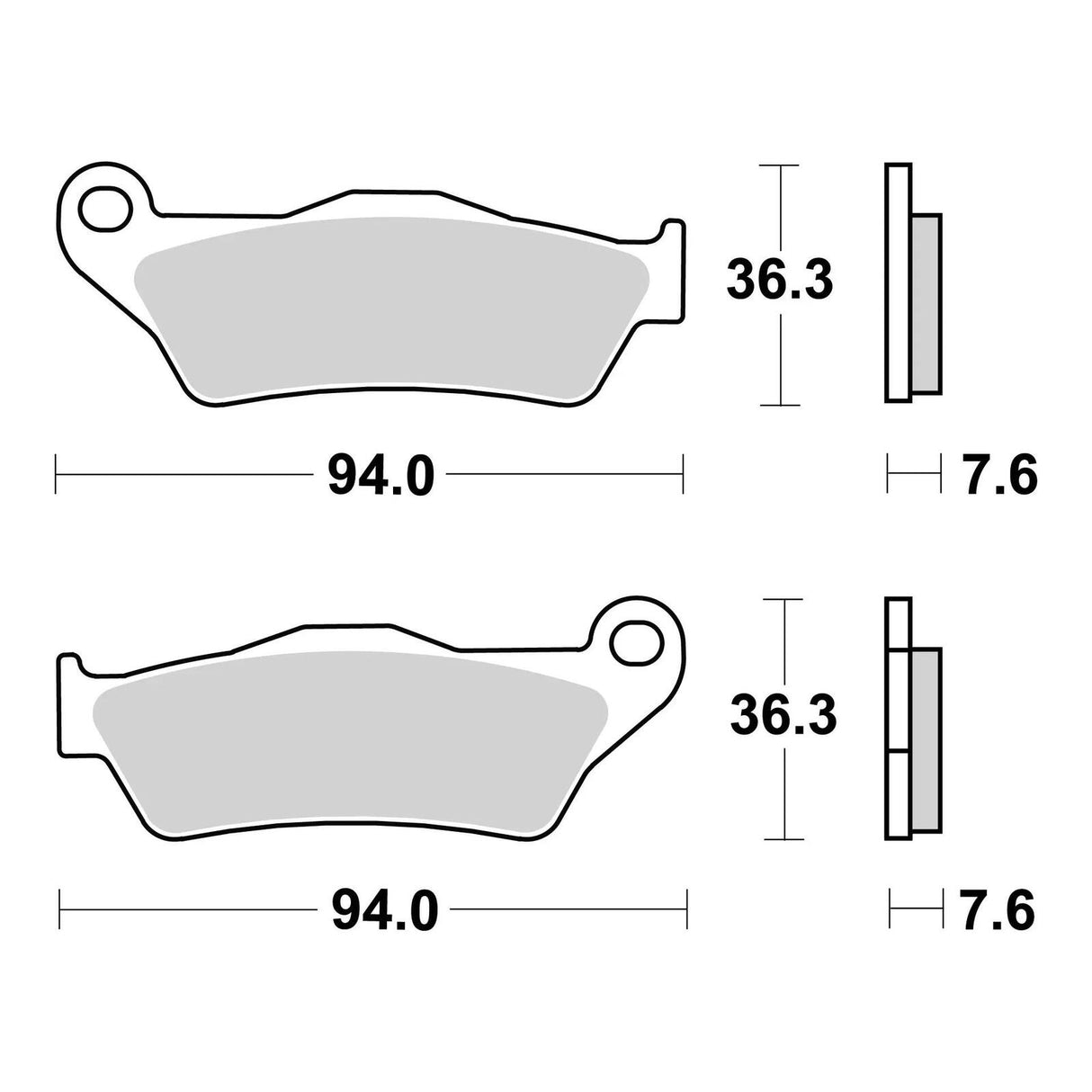 Brembo Upgrade Sinter Front Brake Pads 07BB04SX