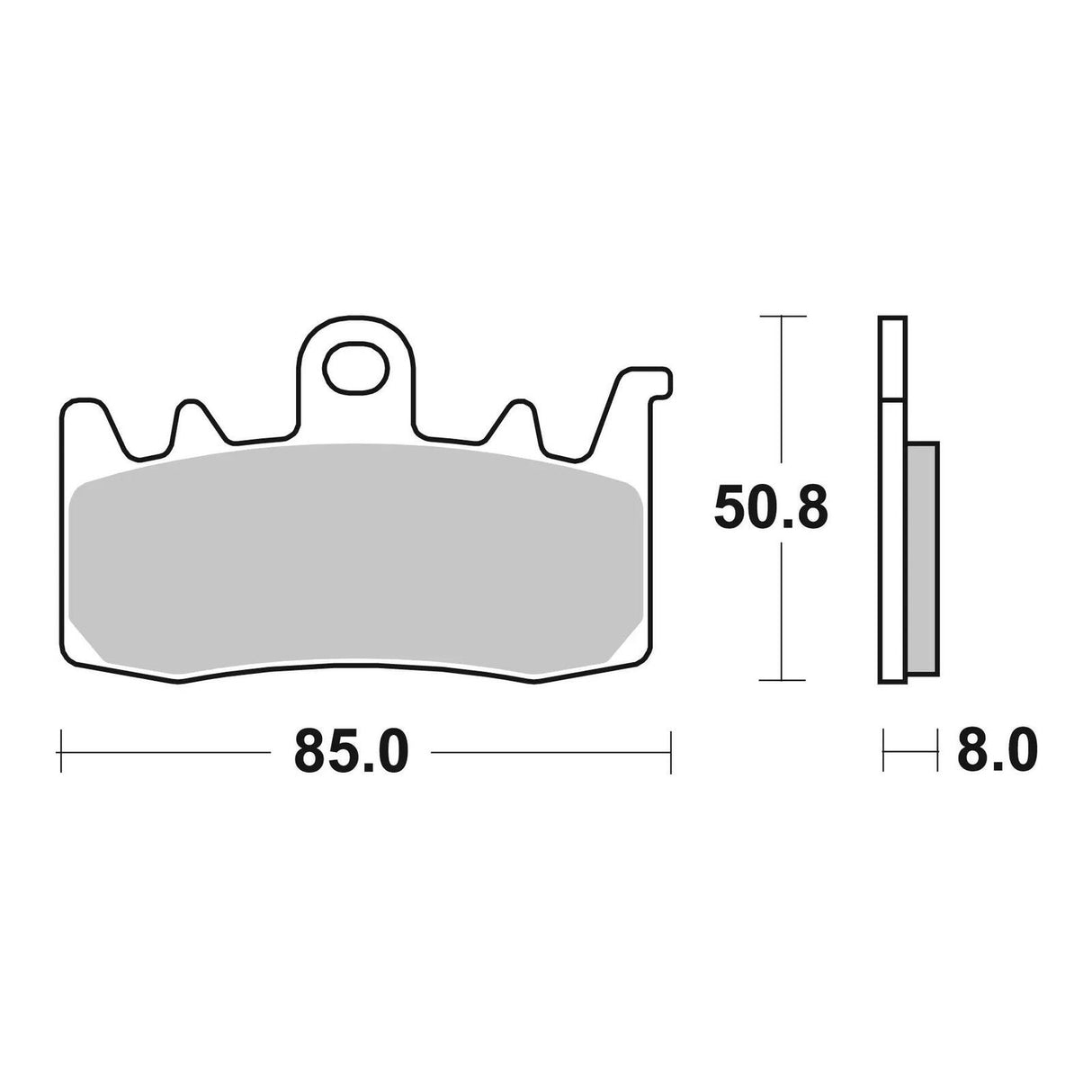 Brembo Xtra Sinter Front Brake Pads 07BB38SR