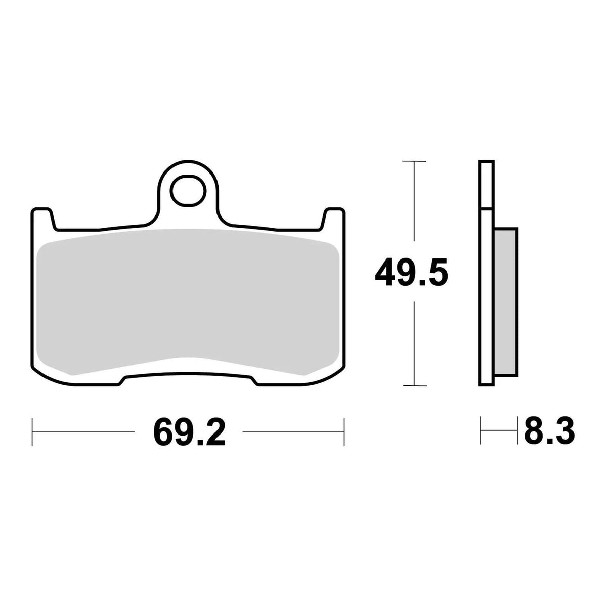 Brembo Xtra Sinter Front Brake Pads 07KA23SR