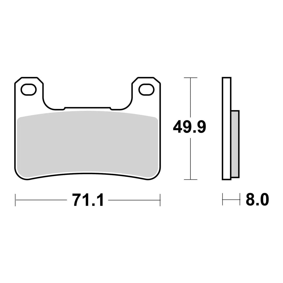 Brembo Prime Sinter Front Brake Pads 07SU27SA