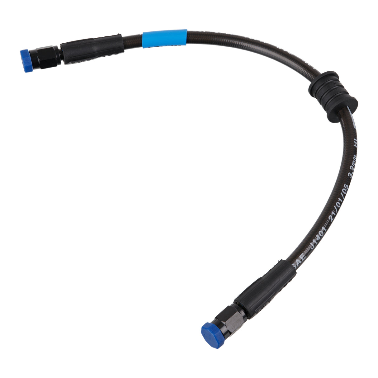 Whites Premade Brake Line - 600mm - (Dark Smoke)