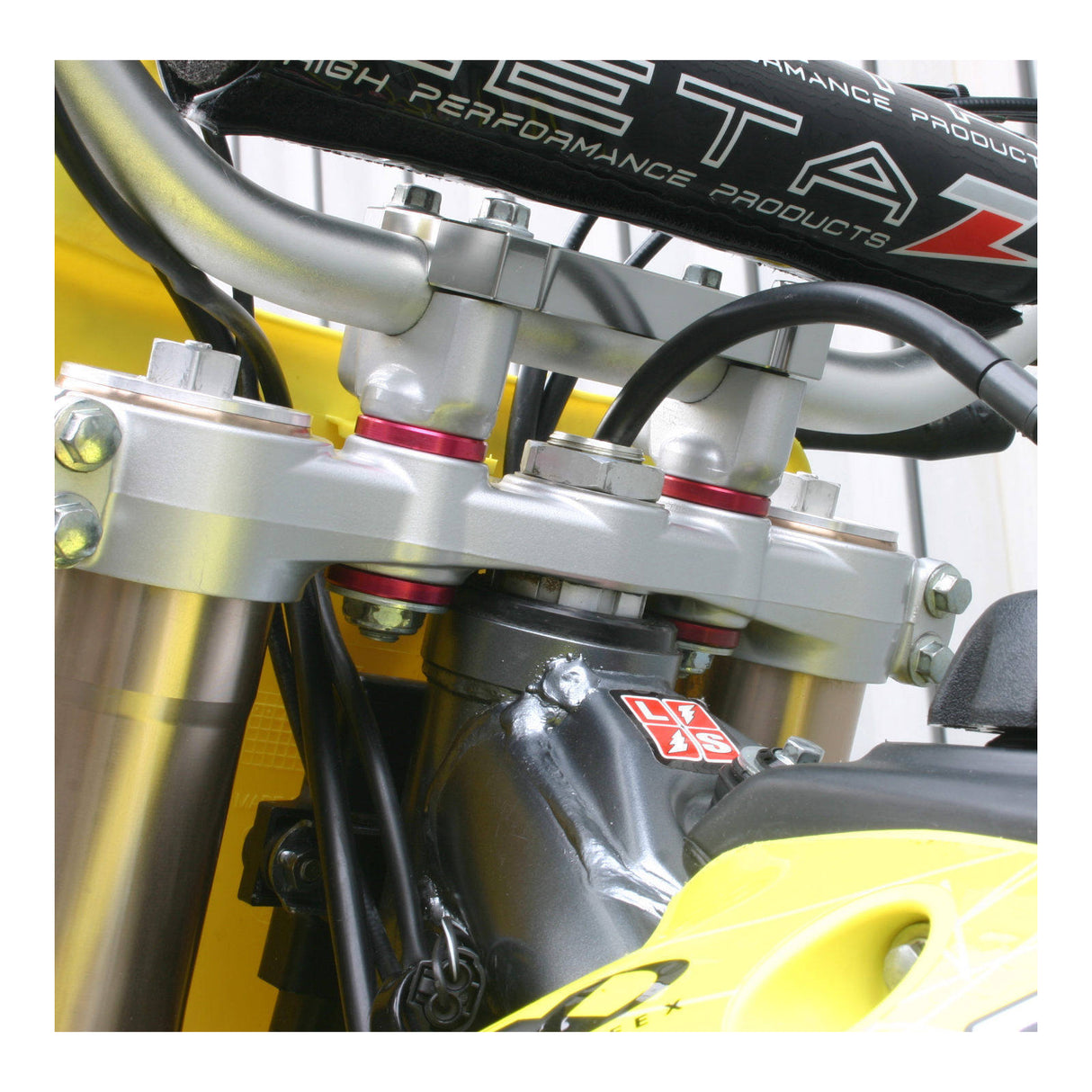 Zeta Rubber Killer - Red 4pcs Kawasaki KX, KX250F '04-, KX450F '11-