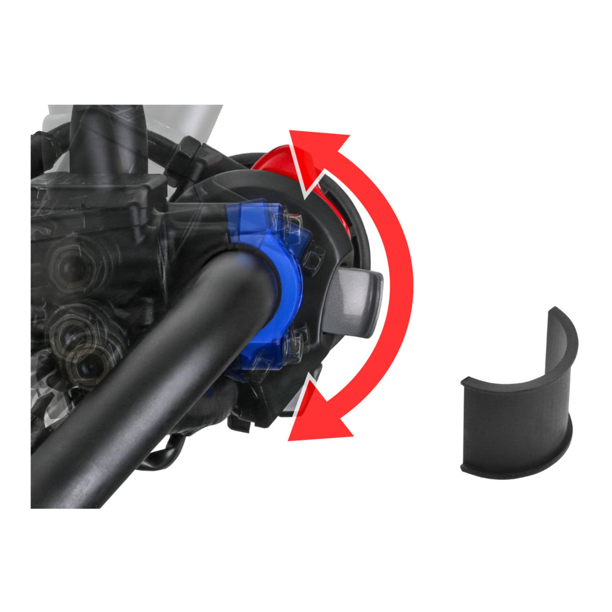 Zeta Rotating Bar Clamp Brake - Black