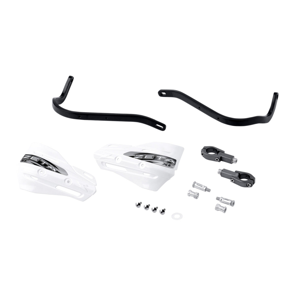 Zeta Armor Handguard XC Kit for 28.6mm Bar - Black / White