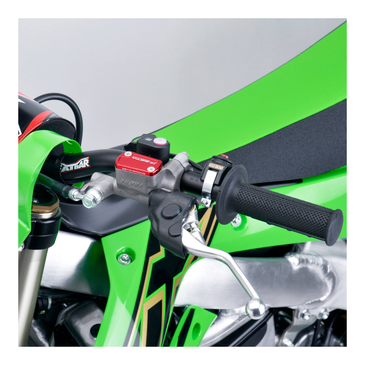 Zeta Clutch Reservoir Cover Honda CRF450R '21-, Kawasaki KX250 '21- Red