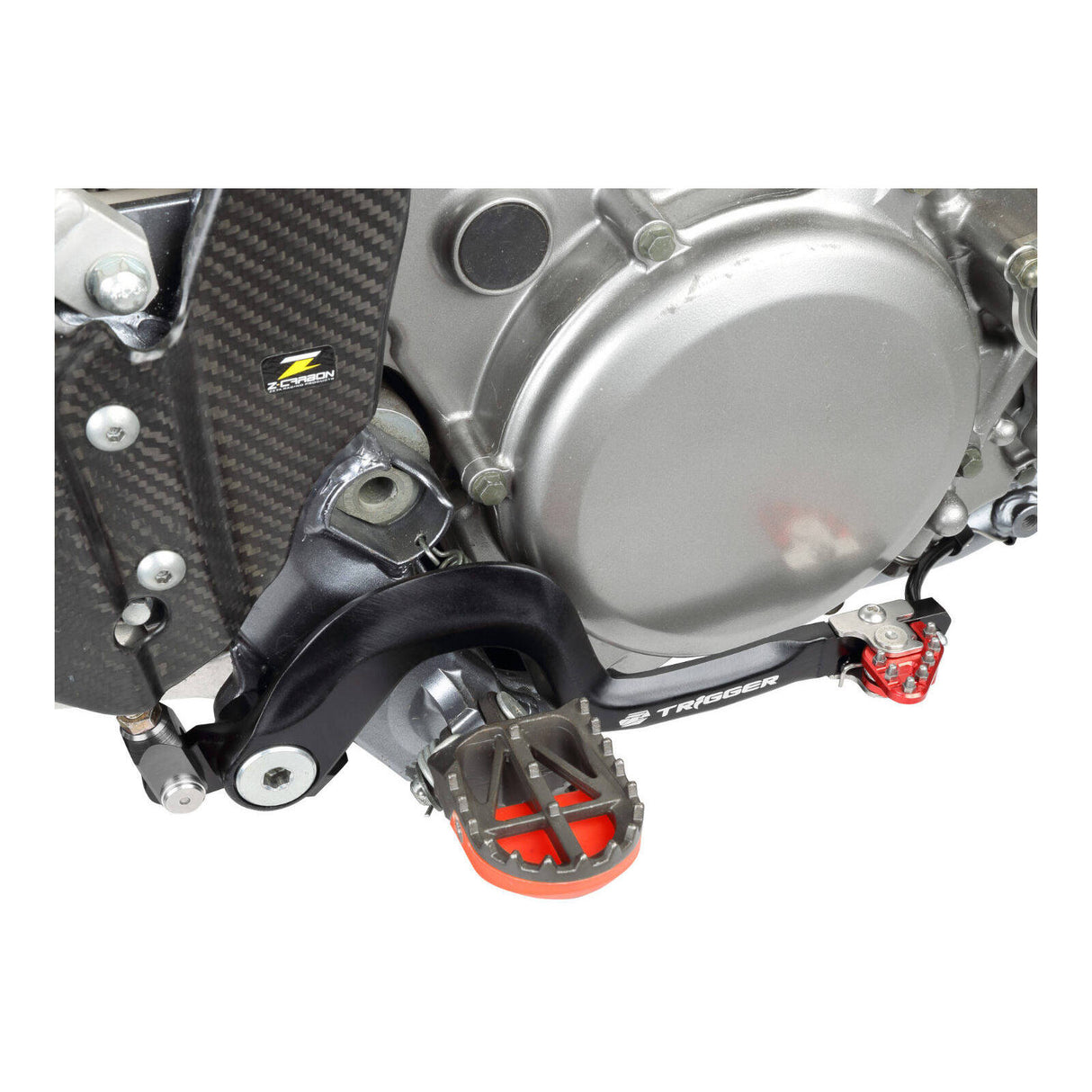 Zeta Trigger Brake Pedal Suzuki DRZ400/SM Red