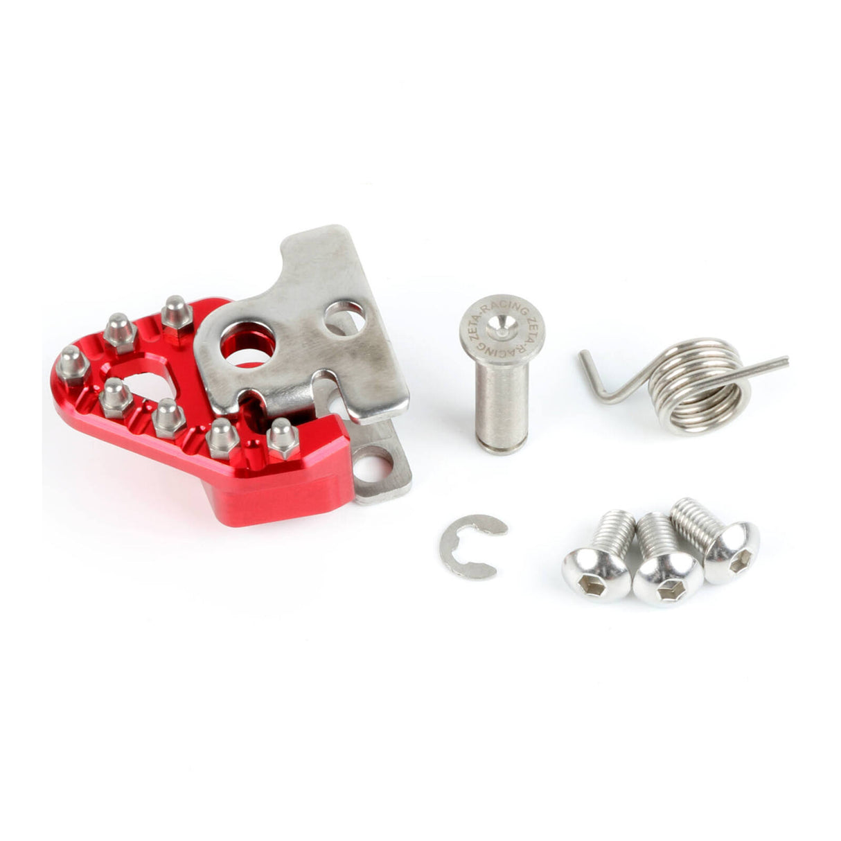 Zeta Trigger Brake Pedal Replacement Tip Set Red