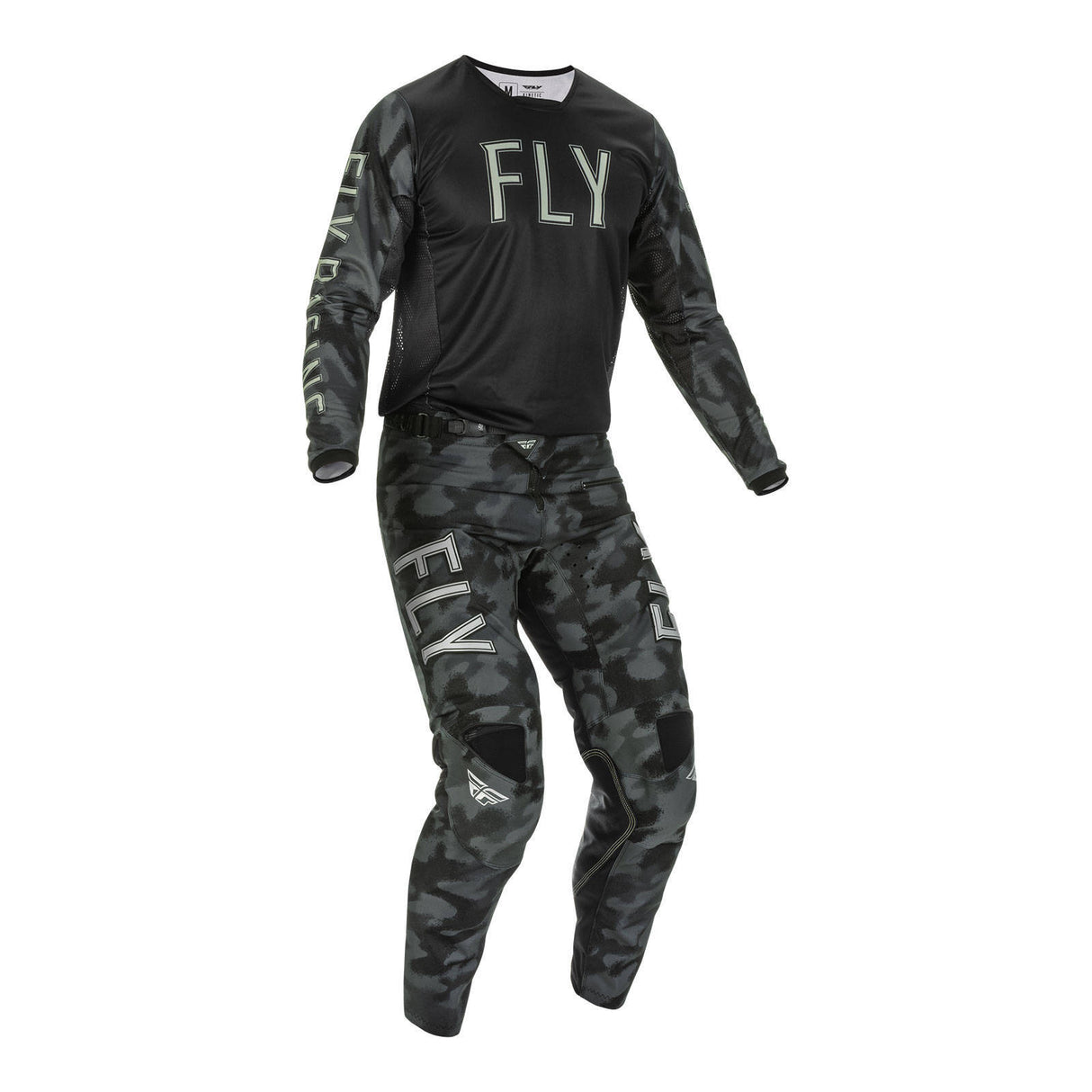 Fly Racing Kinetic Special Edition Tactic Pant - Black / Grey Camo