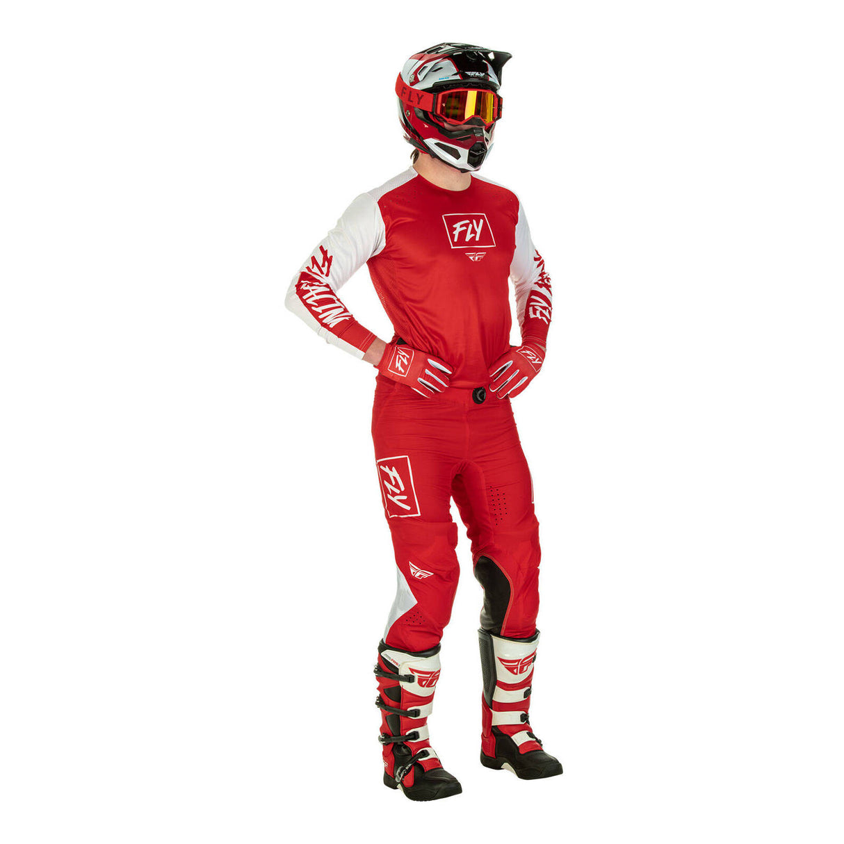 Fly Racing Lite Hydrogen Pant - Red / White