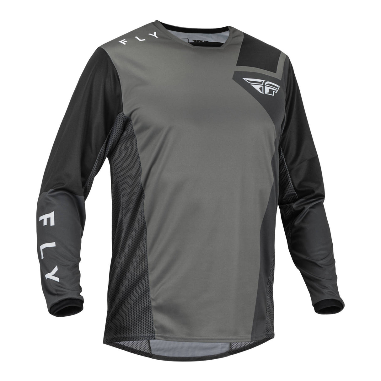 Fly Racing Kinetic Jet Jersey - Grey / Dark Grey / Black