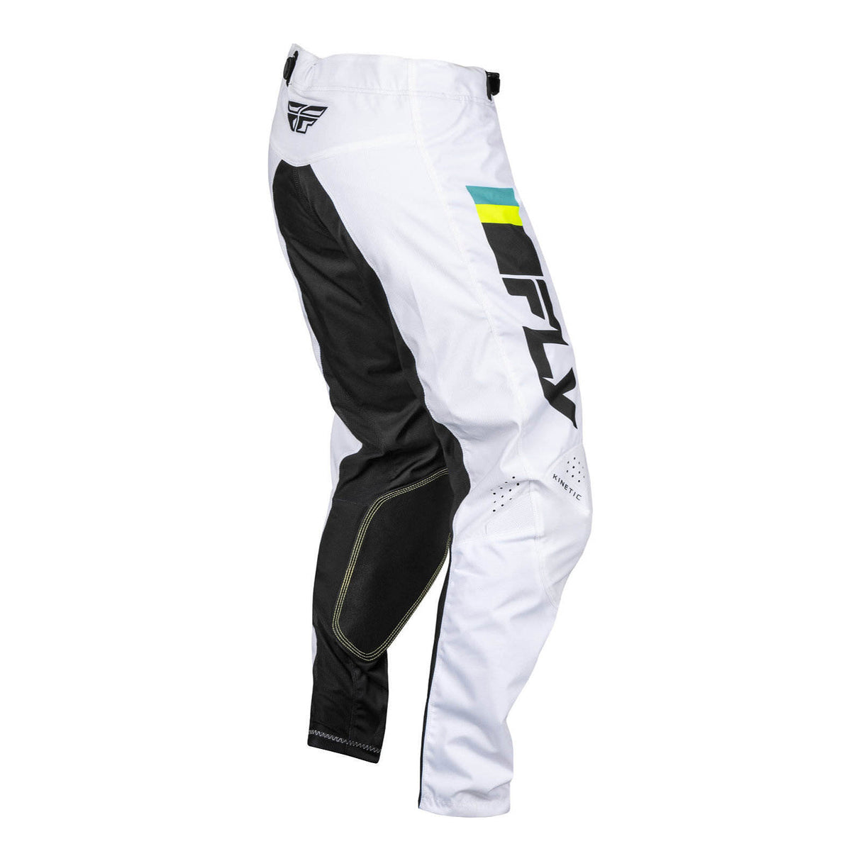 FLY Racing Kinetic Prix Pants - White / Black / Hi-Vis