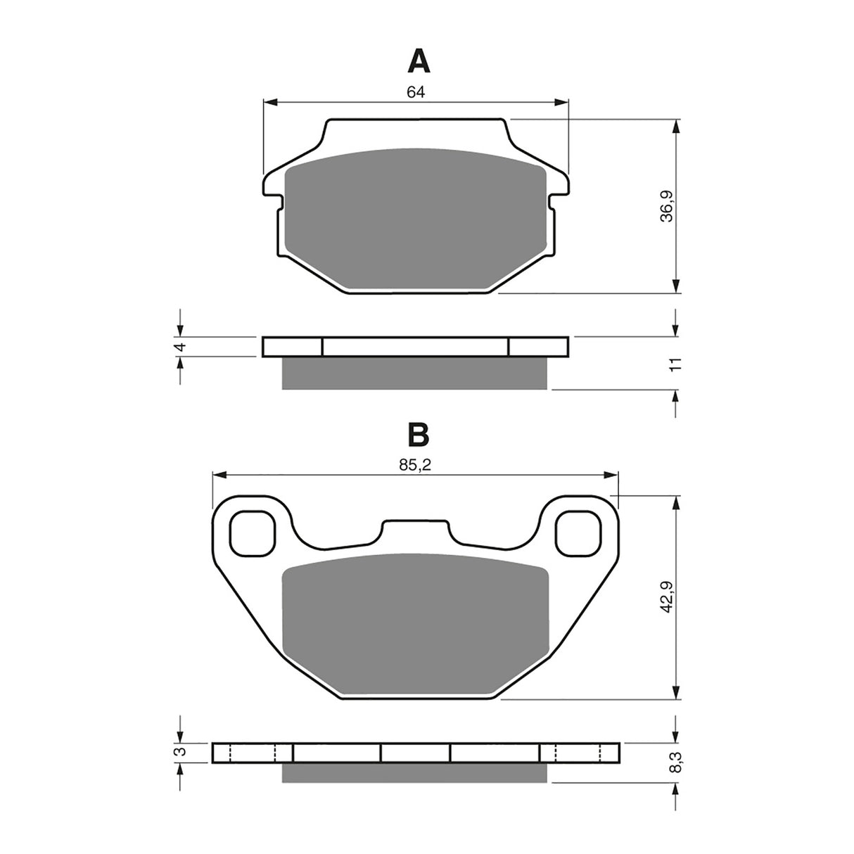 GOLDfren Brake Pads - K5 Off-Road Racing