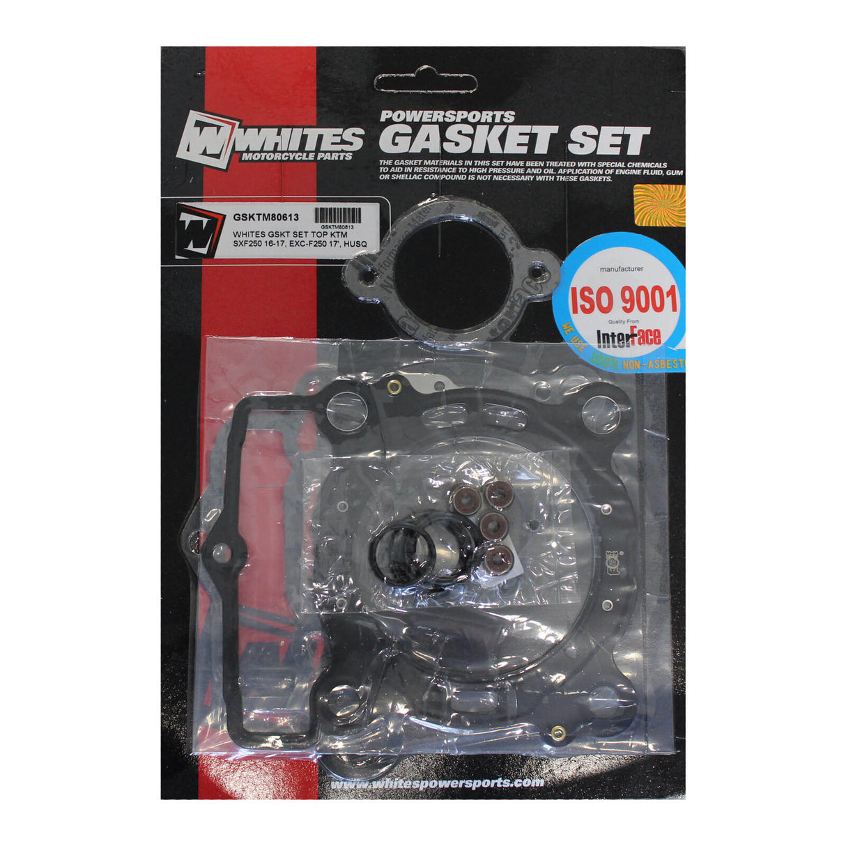 Whites Top Gasket Set KTM SXF250 '13-'17, EXC-F250 '17, Husqvarna