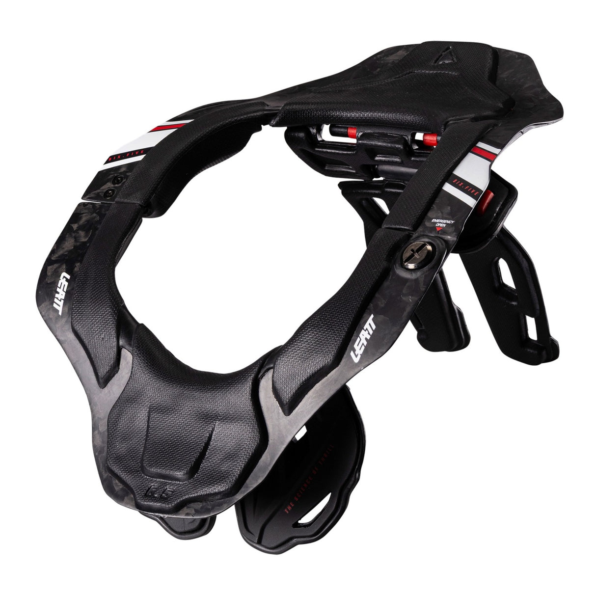 Leatt 6.5 Neck Brace Carbon - Black / White