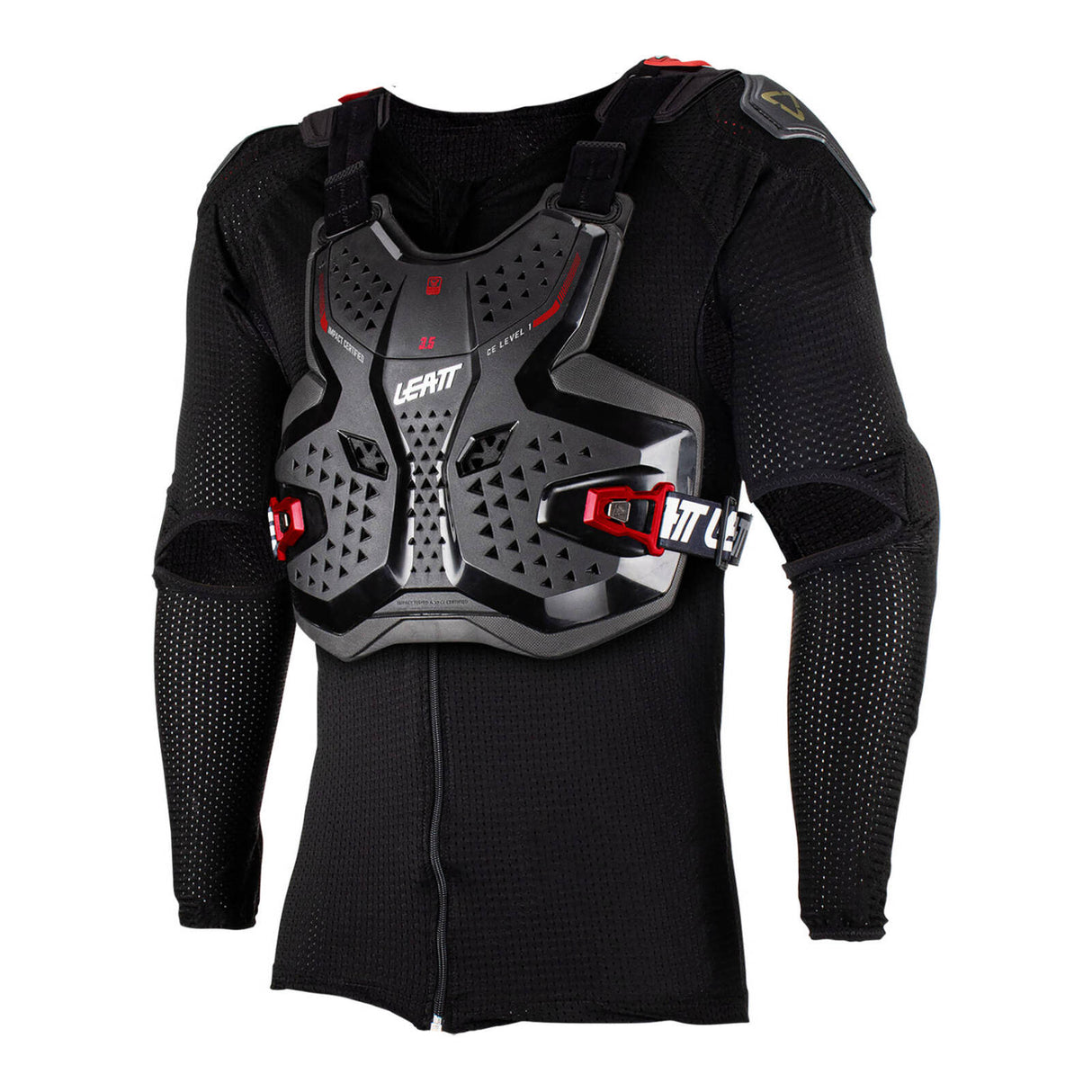 Leatt 3.5 Junior Body Protector - Black / Red