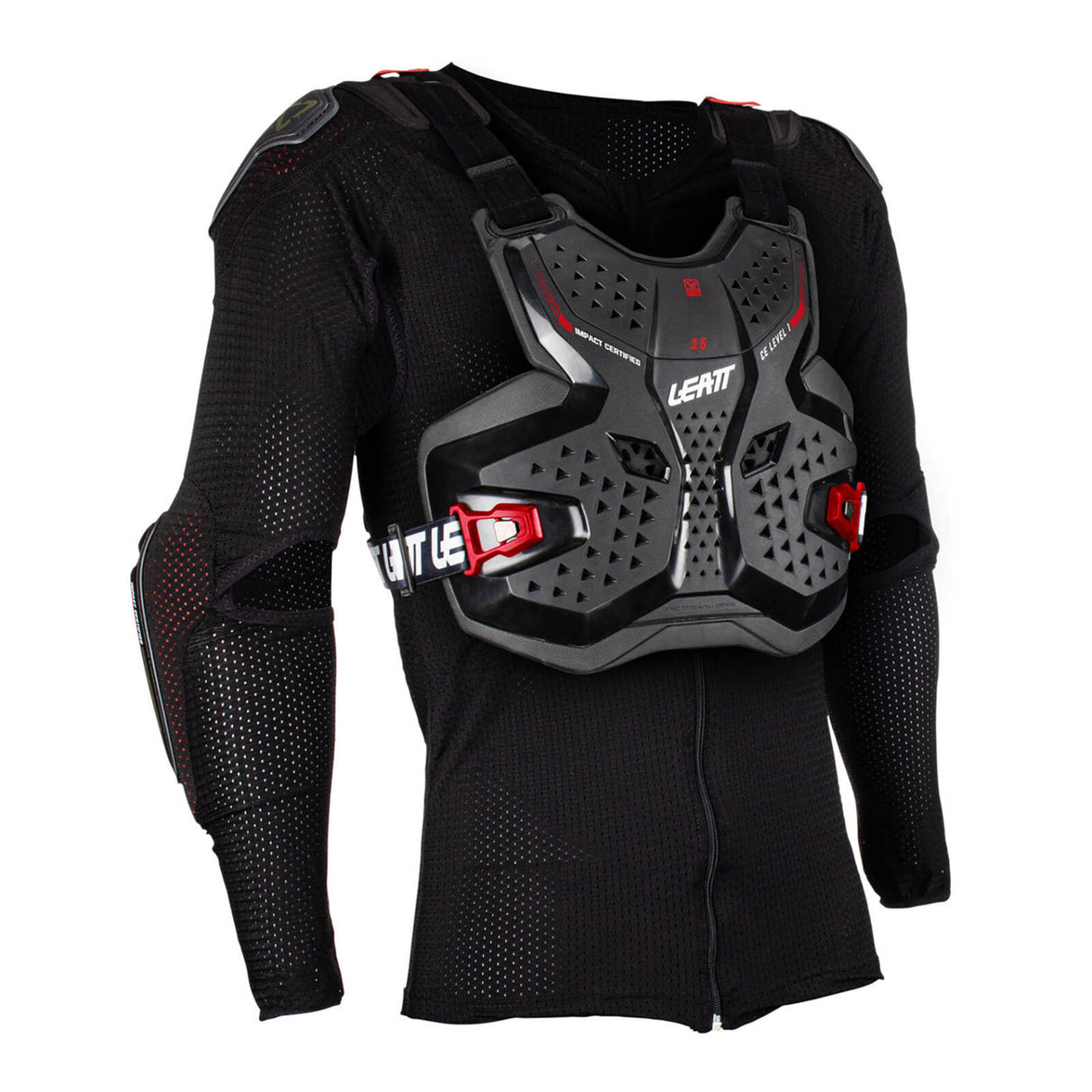 Leatt 3.5 Junior Body Protector - Black / Red