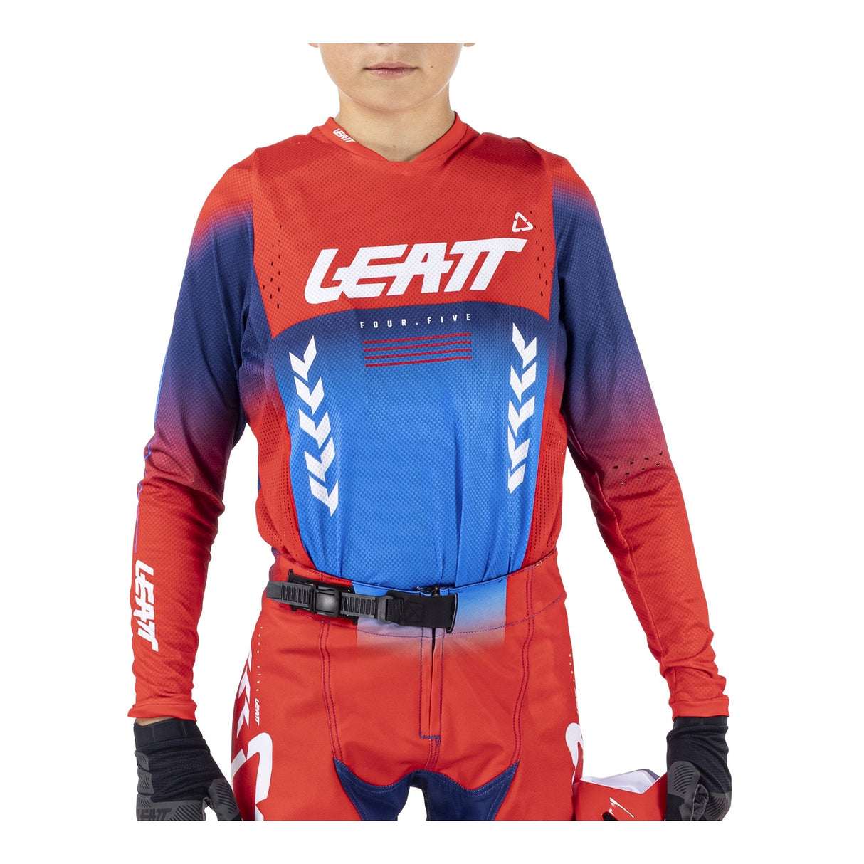 Leatt 2026 4.5 Junior Jersey - Royal Blue / Red