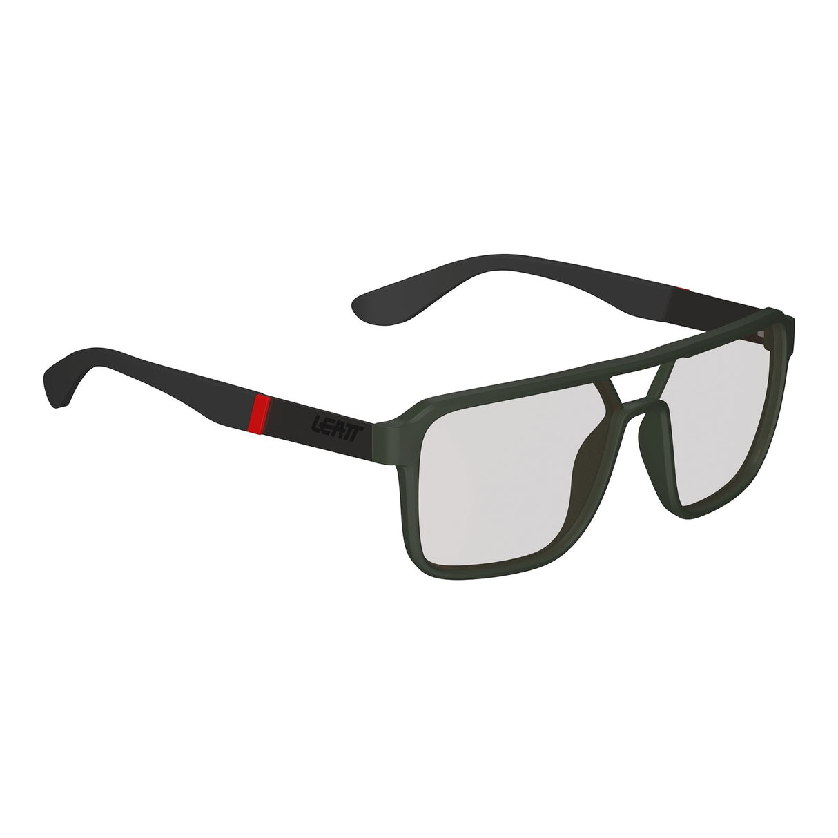 Leatt TheViz Pyrenees Sunglasses - Satin Green Polarized Silver 20 VLT