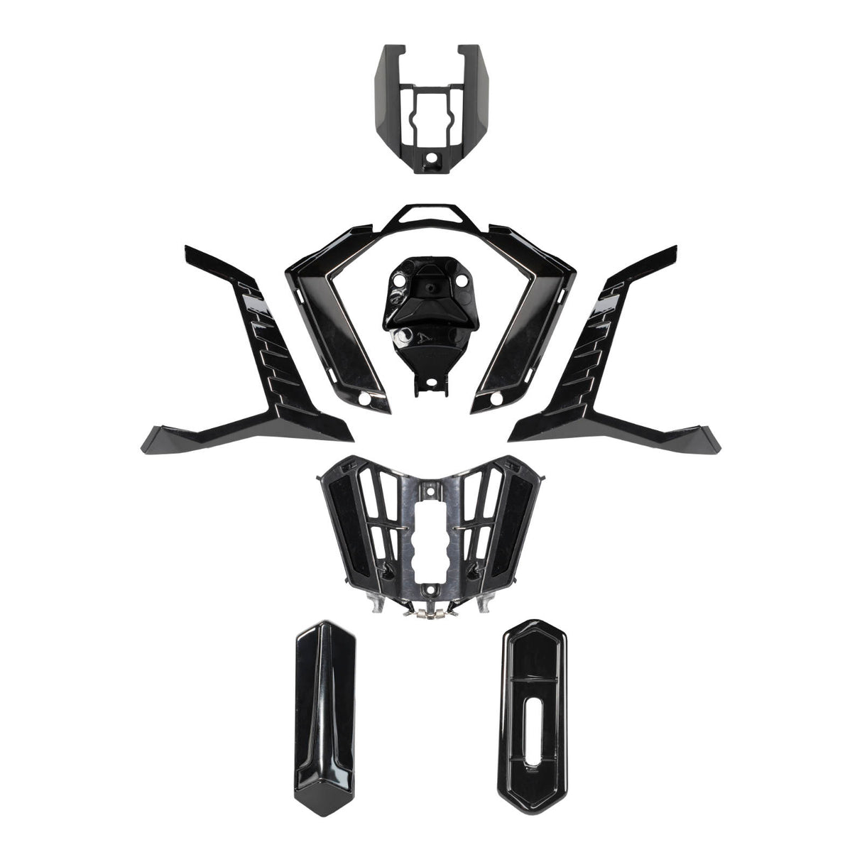 LS2 MX701 Explorer Air Vent Chin - Gloss Black