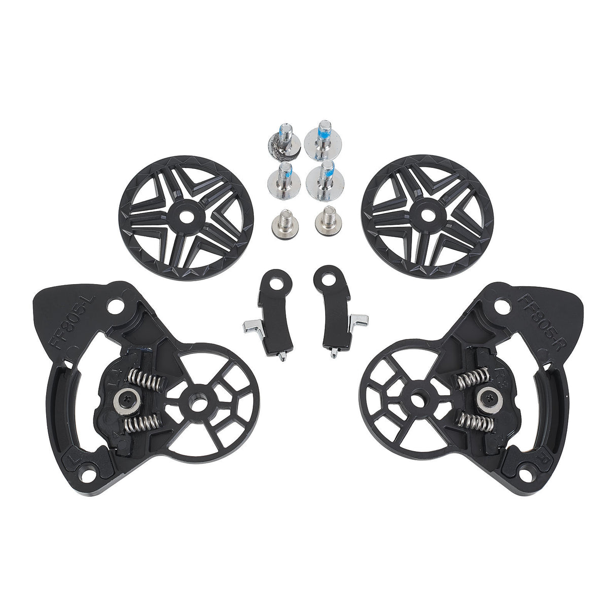 LS2 FF805 Thunder Ratchet + Screws (Black)