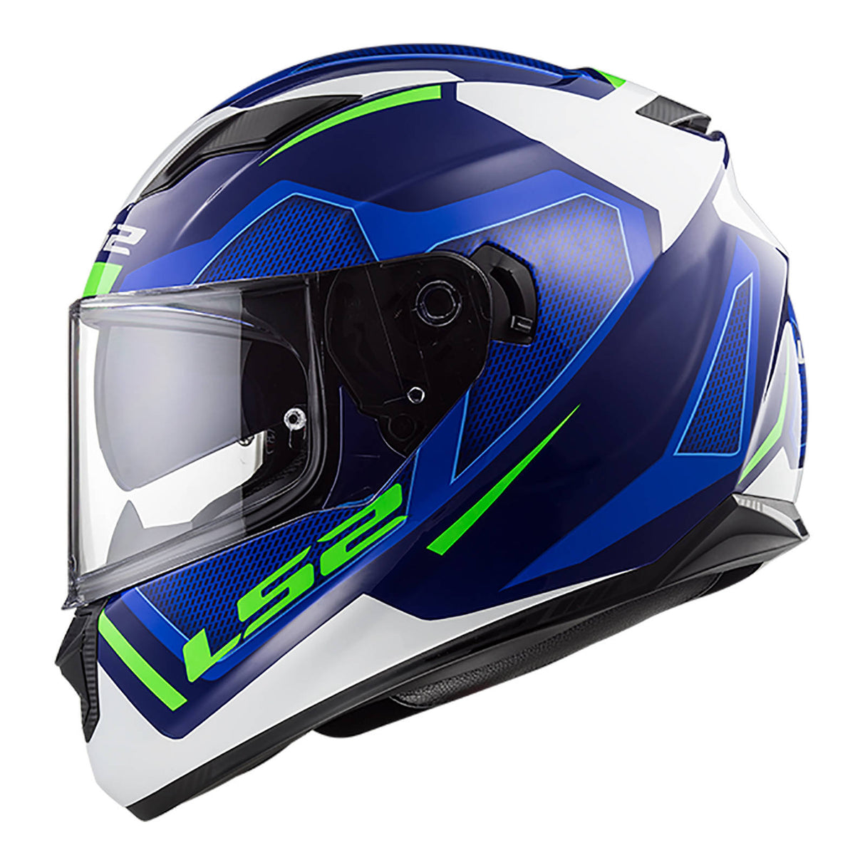 LS2 FF320 Stream Evo Axis Helmet - White / Blue