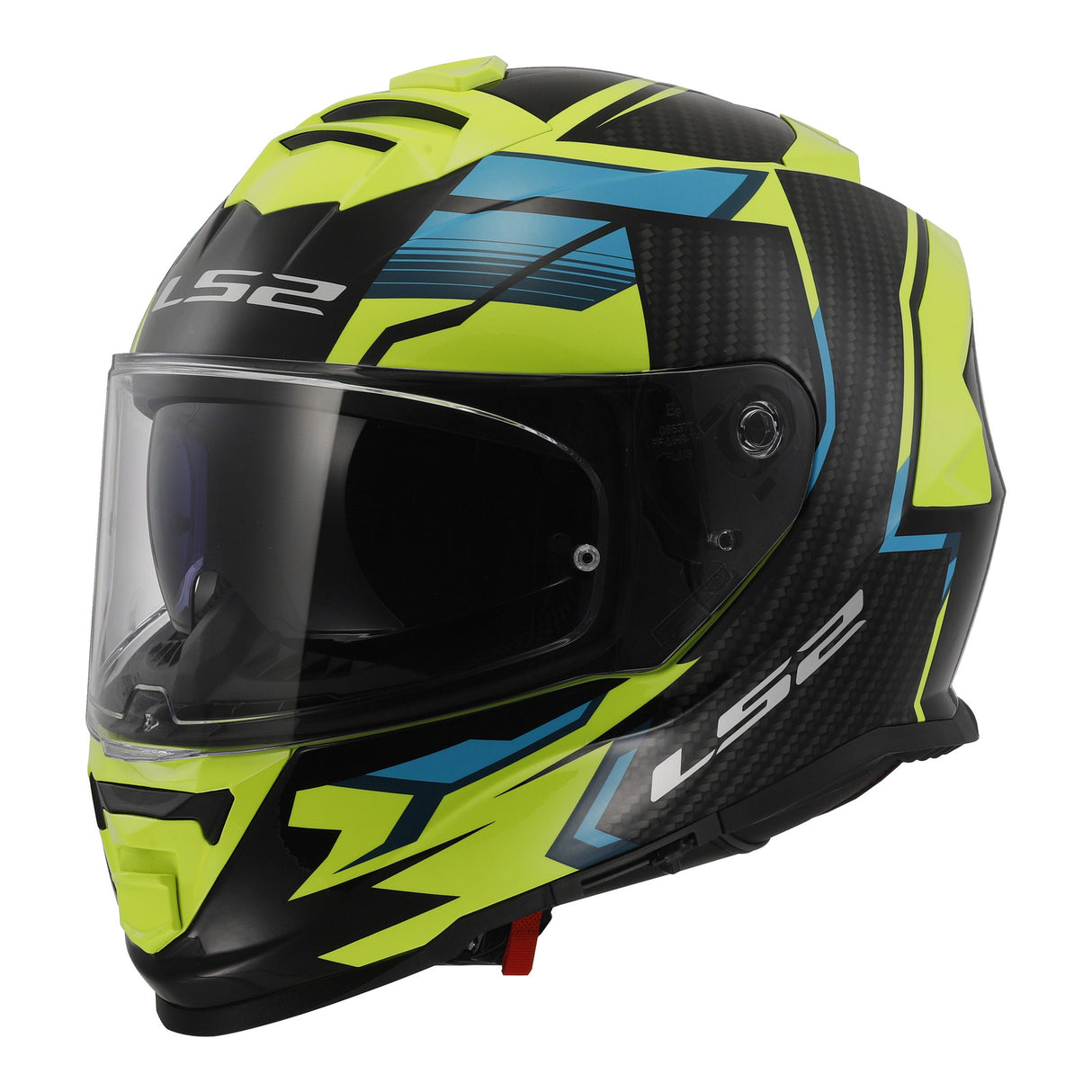 LS2 FF800 Storm II Tracker Helmet - Black / Hi-Vis Yellow 06