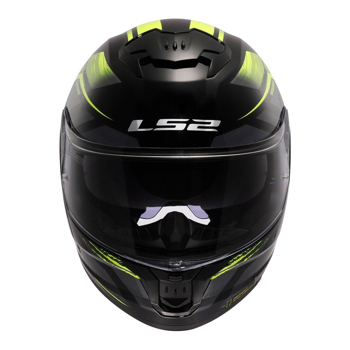 LS2 FF808 Stream II Fury - Black / Hi-Vis Yellow 06