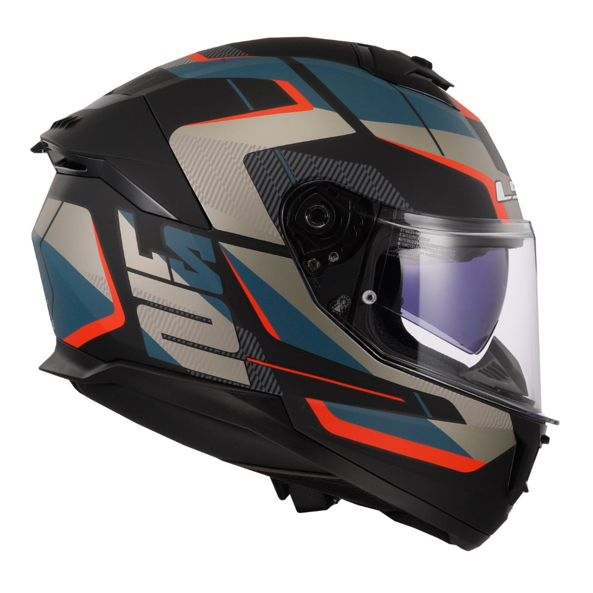 LS2 FF808 Stream II Road - Matte Black / Blue