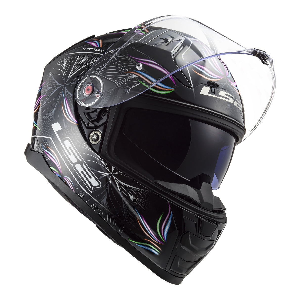 LS2 FF811 Vector II Tropical Helmet - Black / White