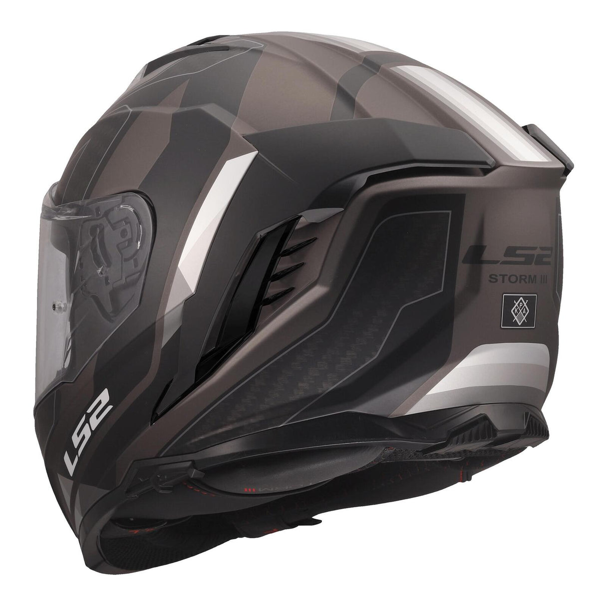 LS2 FF818 Storm III Sporty Helmet - Black / Grey