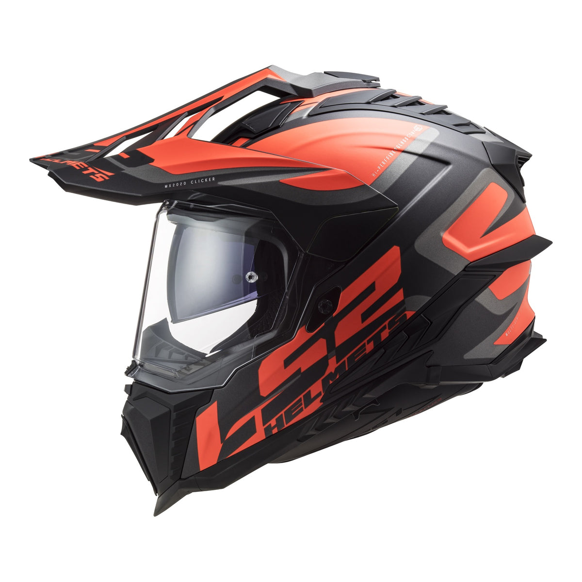 LS2 MX701 Explorer Alter Helmet - Matte Black / Orange