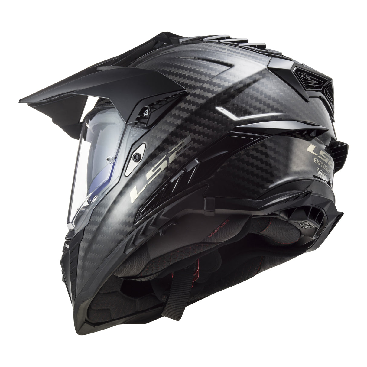 LS2 MX701 Explorer Carbon Solid - Gloss Carbon