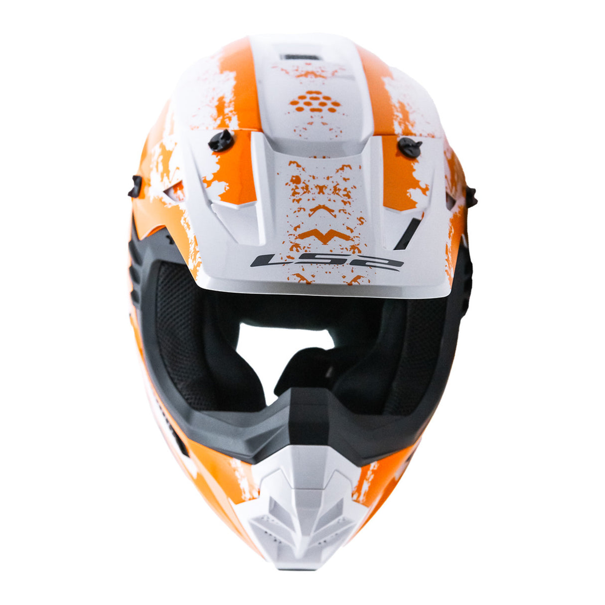 LS2 MX706 COZ Hyde Helmet - Orange / White 06