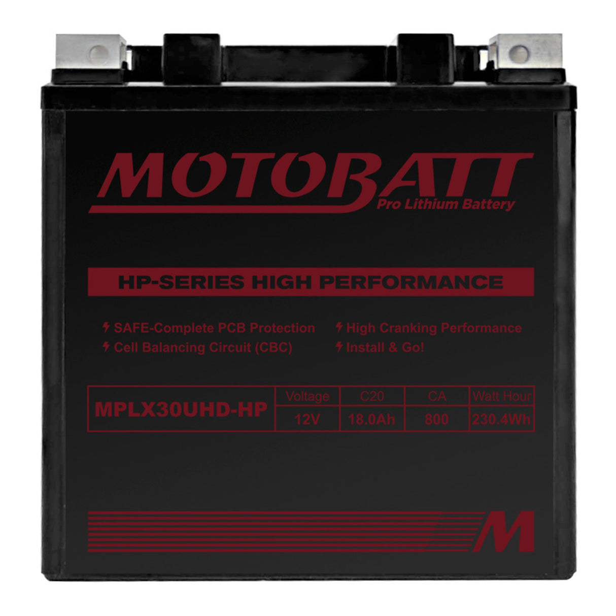 Motobatt Pro Lithium Battery MLX30UHD-HP *4