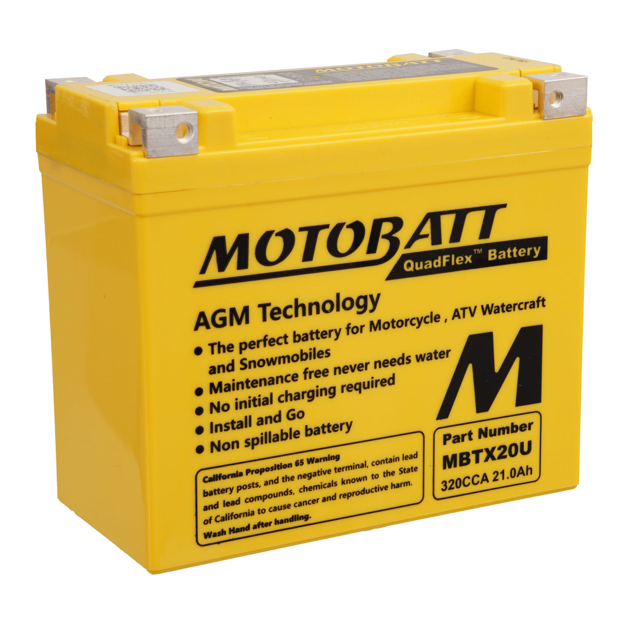 Motobatt Battery Quadflex AGM - MBTX20U
