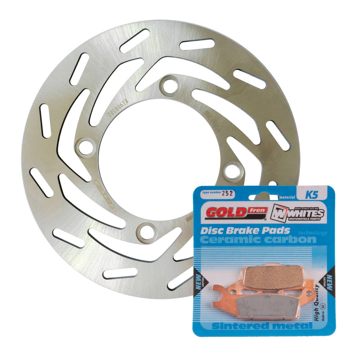Brake Disc & Pad Front Kit - Yamaha YFM700FAP '07-'20 - Left