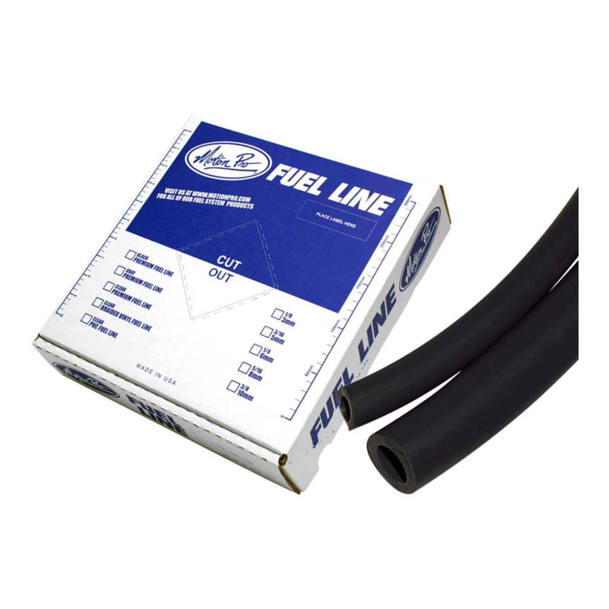 Motion Pro Fuel Hose Tygon - Black, 6mm 25ft