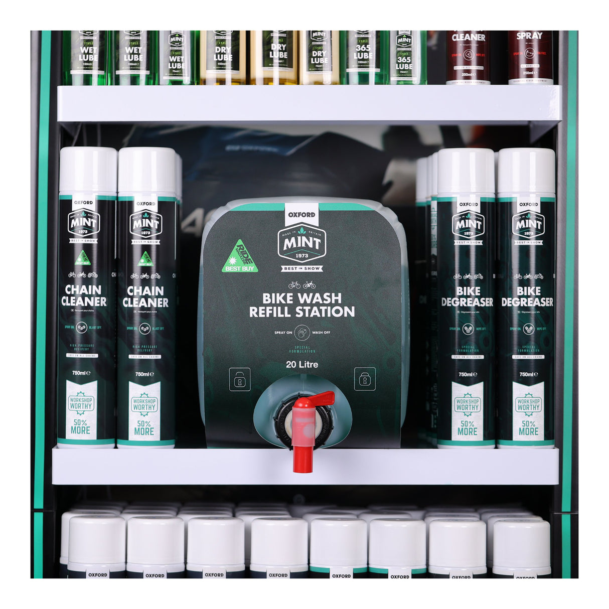 Oxford Mint Bike Wash Refill Station (1 x 20L + 2 x OC104)