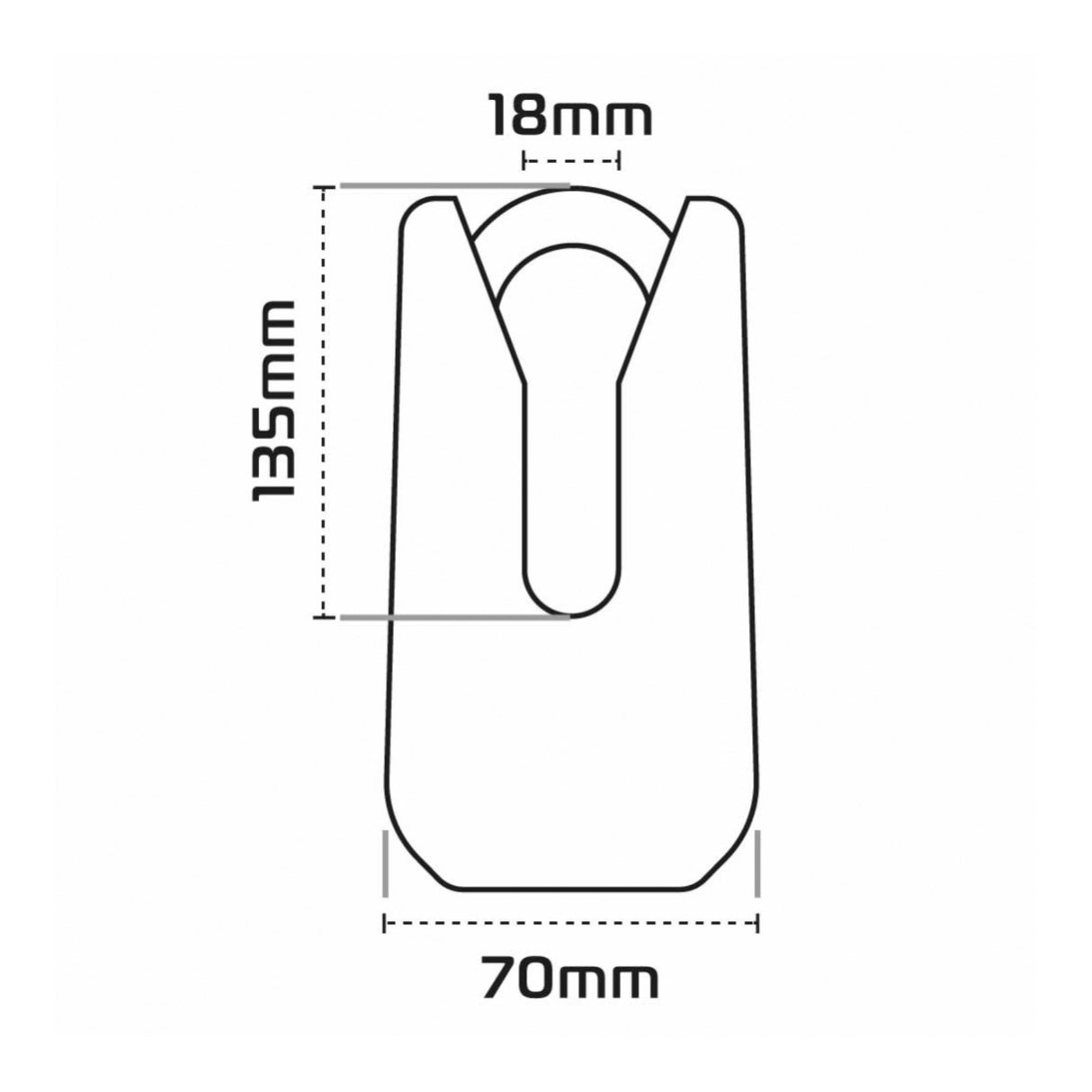 Oxford Disc Lock Monster - Yellow