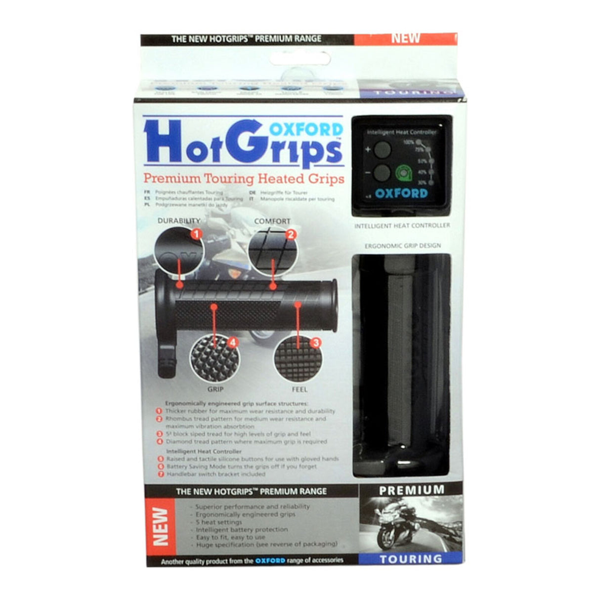 Oxford Hot Grips Premium Touring with V8 Switch